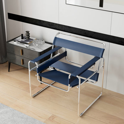 Fauteuil d'appoint Torvehallerne avec structure en acier inoxydable - Design moderne, sièges confortables
