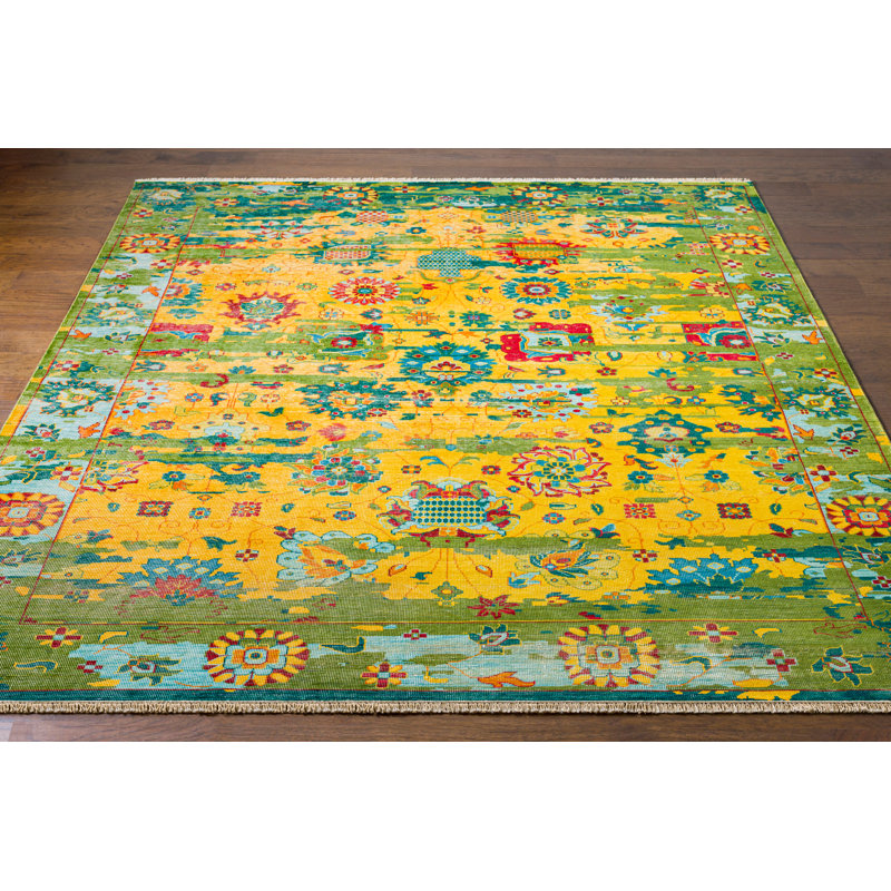 Bally Wool Oriental Area Rug, Rectangle 2' x 3'