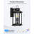 Black Dusk to Dawn Outdoor Wall Lantern, Waterproof Porch Light Outdoor Wall Mount-1113496389