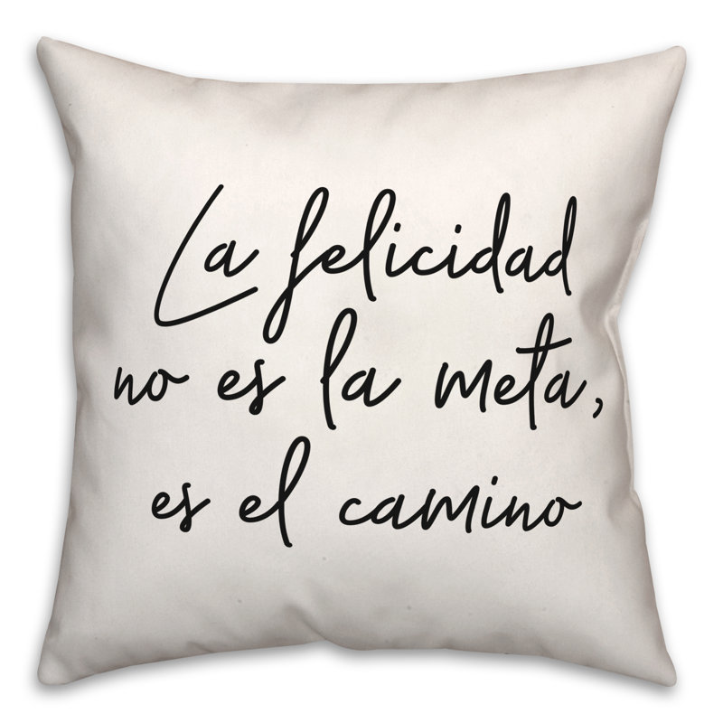 Coussin décoratif noir et blanc El Camino