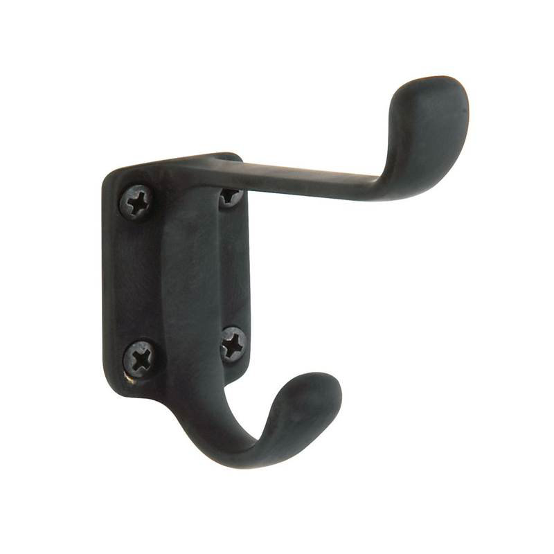 Costume Wall Hook, Satin Black