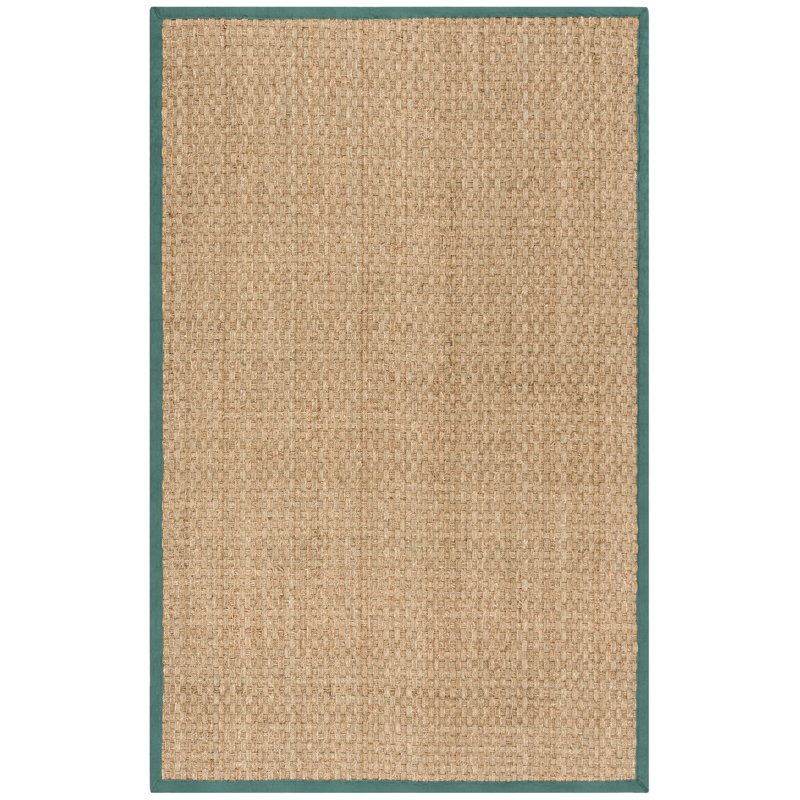 Tapis naturel / bleu clair Chester, Rectangle de 5 pi x 8 pi