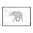 Toile avec cadre gris