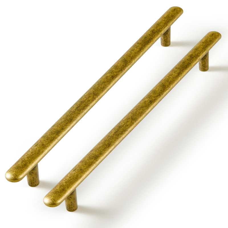 Bar Pull, Antique Brass, 12 1/2"