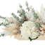Hydrangea, Pampas and Eucalyptus Arrangement in Wooden Bowl-128126367