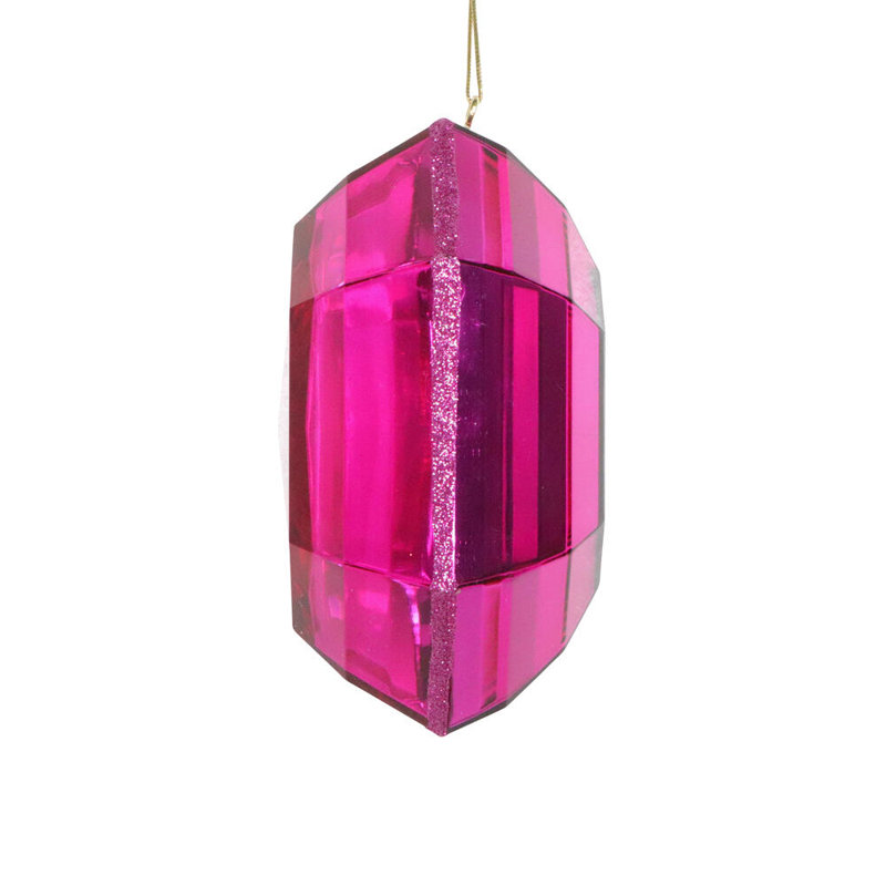 Ornement en forme de paillettes carrées de 6 po Melbeta The Holiday Aisle®., Rose