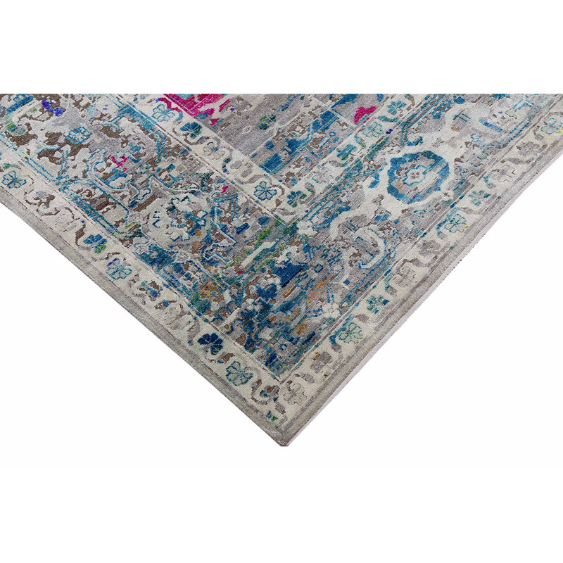 Canterbury Hand Knotted Oriental Area Rug, Rectangle 9' x 12'