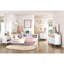 Commode de chambre blanche et naturelle avec tiroirs de rangement