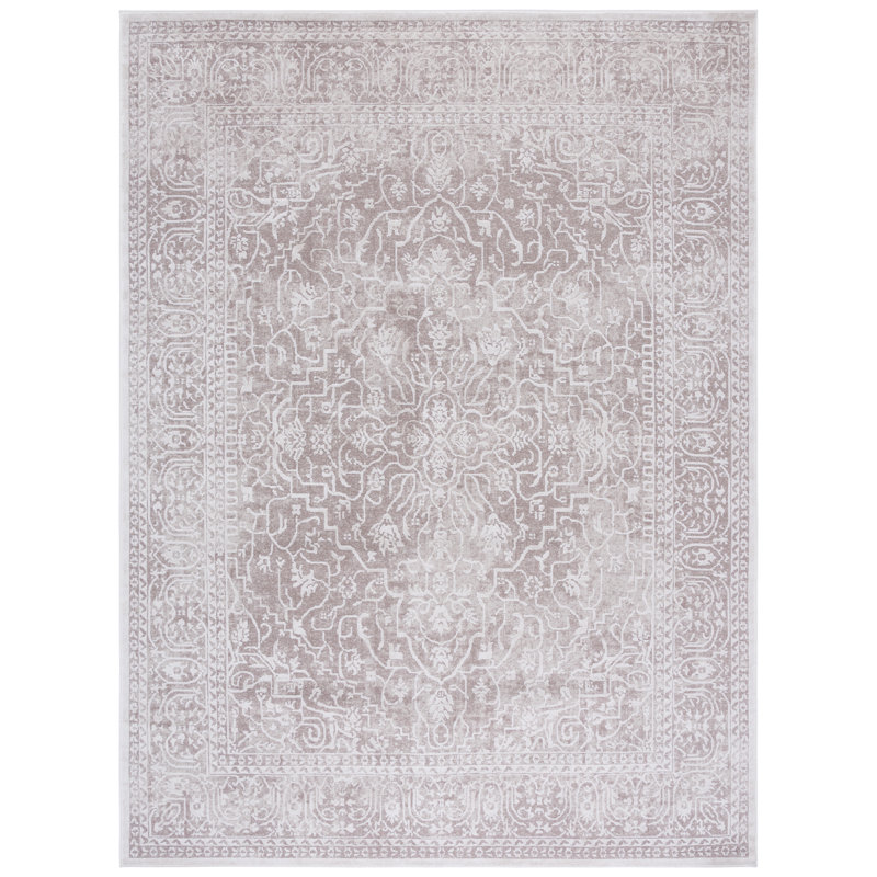 Tapis oriental beige / crème Calidia, Rectangle 9 pi x 12 pi