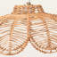 Abat-jour suspendu en rotin naturel Octavia