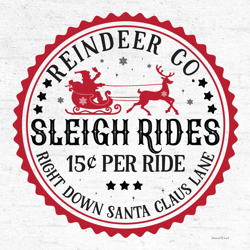 " Sleigh Rides ", 20" H x 20" W