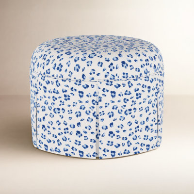 Manders 25" Cotton Ottoman