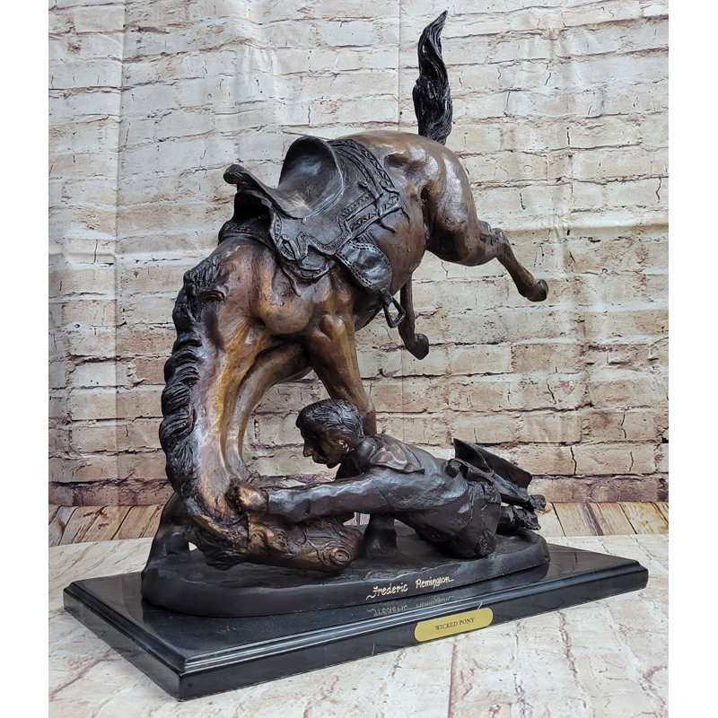 Statue de cavalier de l'Ouest