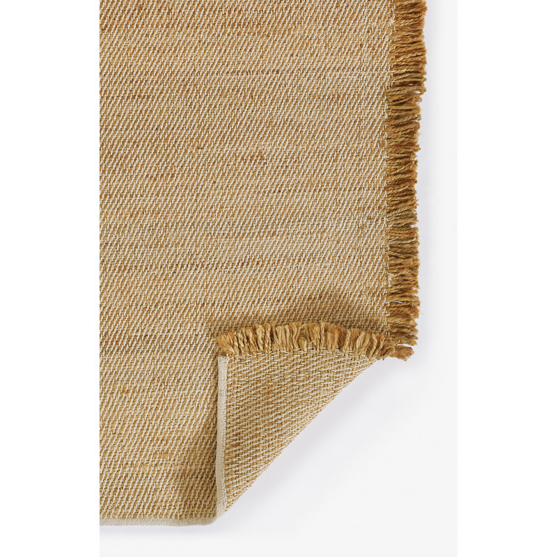 Natural Jute and Cotton Handmade 9' x 12' Rug