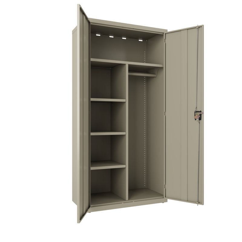 Steel Single Storage Cabinet ( 72'' H x 36'' W x 18'' D), Putty