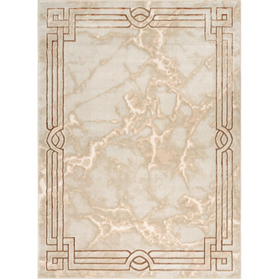 Monaco Series Abrstract Black/Gray/Ivory/Beige Area Rug