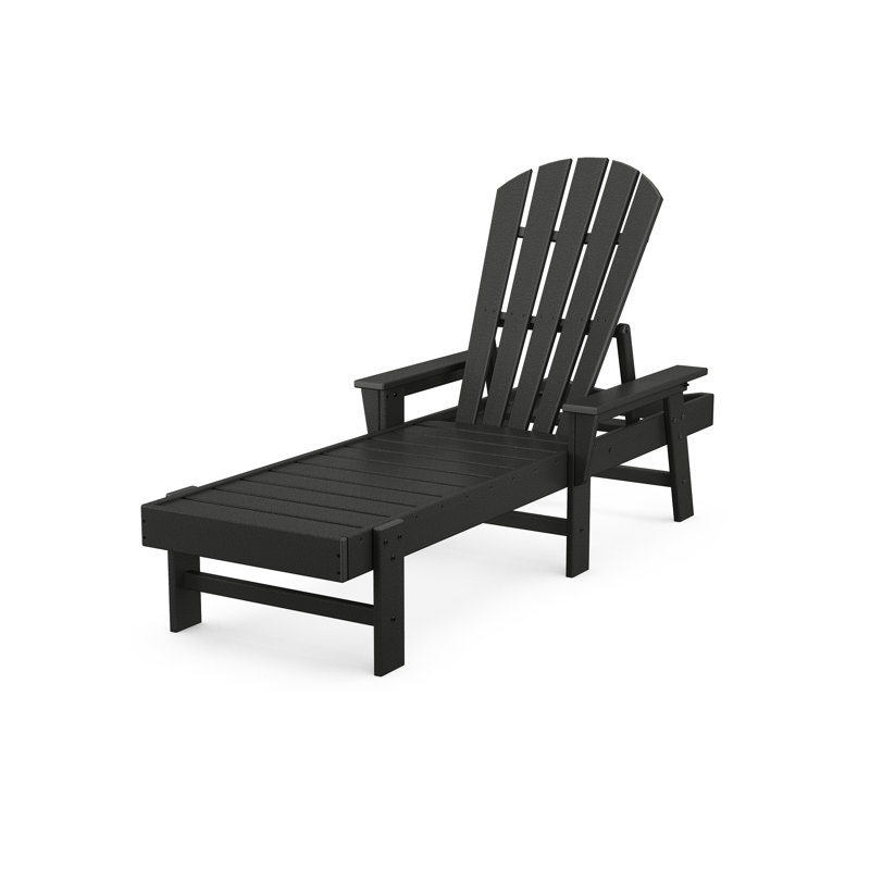 Chaise longue POLYWOOD South Beach, Noir