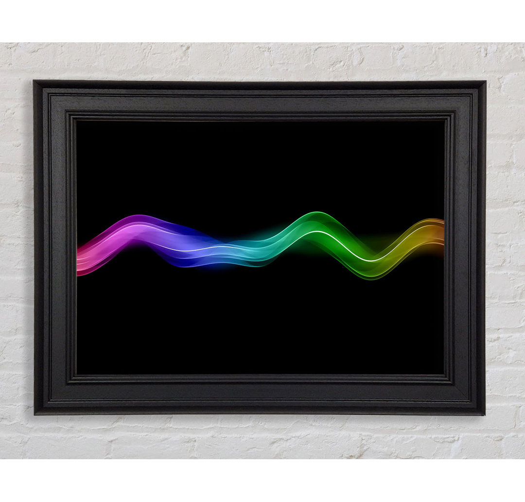 Gerahmtes Wandbild Rainbow Wave