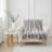 Cotton Knit Throw Blanket With Ruffled Edge