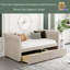 Lit de jour simple en bois massif-1931119111