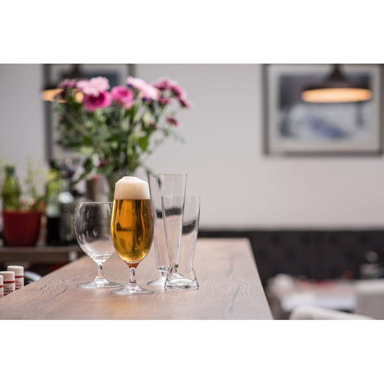 JoyJolt Grant Beer Glasses - Set of 8 Traditional Pub Glass Pint Capacity  Beer Glass - 19 oz