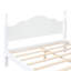 3 chambres avec lit plateforme en bois joyeux et deux tables de chevet - Grand lit blanc