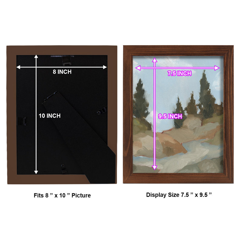 West Fourche Trail II sur papier, H 11 po x l 9 po x P 1 po, Châtaigne