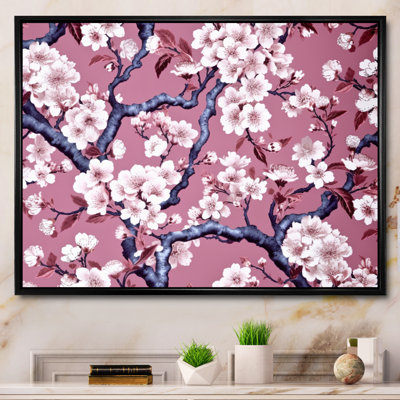 «Cherry Blossum Flower Whispers I», reproduction sur toile