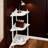 3-Tier Corner Bookshelf For Small Spaces, Space-Saving Storage Shelf For Bathroom, Bedroom, Home Office, And Apartment, Minimalist For Modern And Rustic Decor