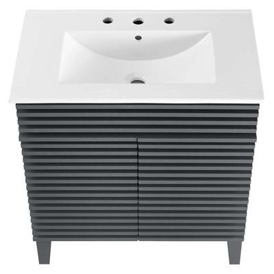 Armoire de meuble-lavabo 30 po Render