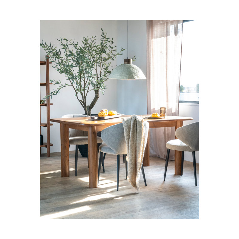 Julian Solid Wood Dining Table, 39" W x 67" L