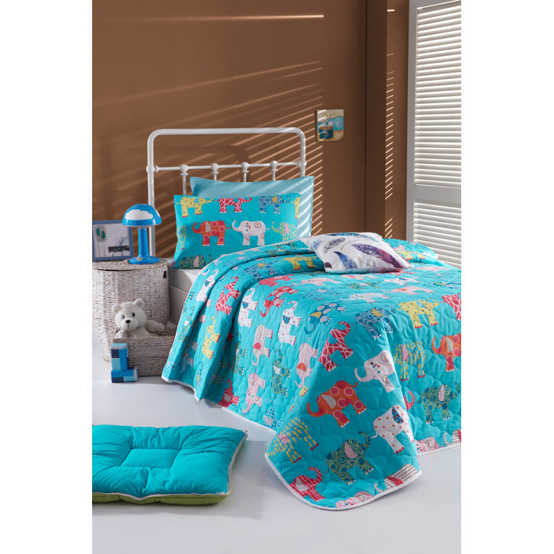 Belpre Cotton No Pattern Bedspread, 155 x 200cm Bedspread