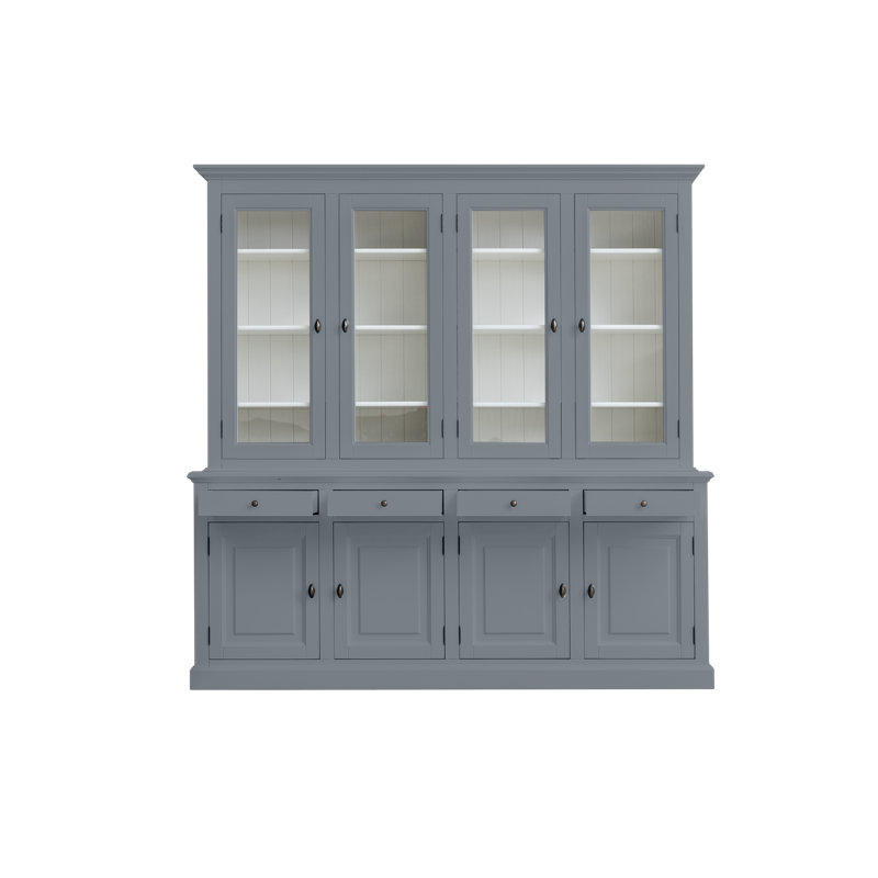 Topeka Display Cabinet, Trafic Grey/White