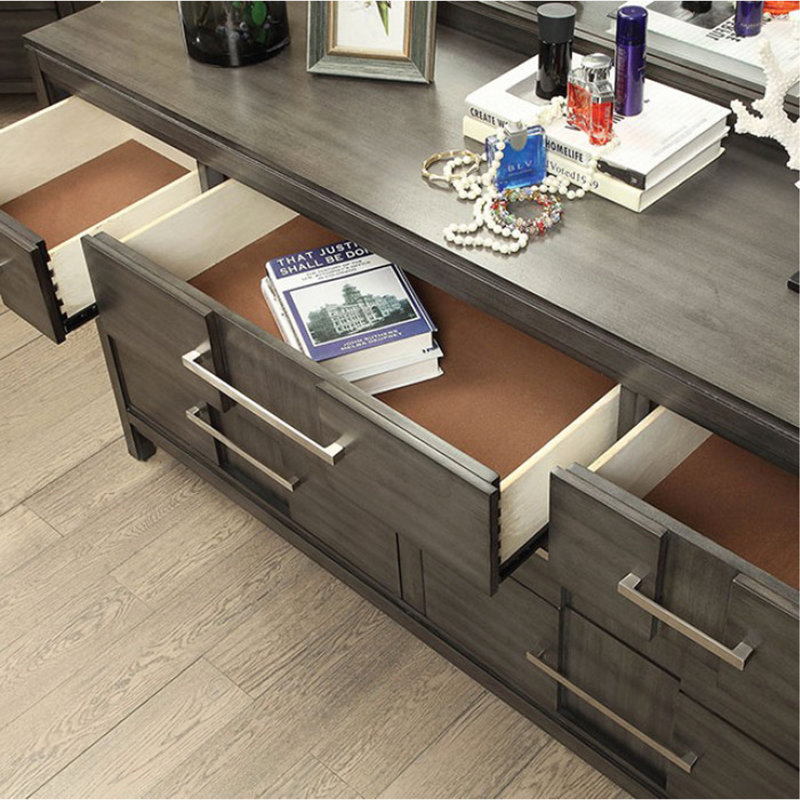 Magnifique table de chevet 1pc, Gris