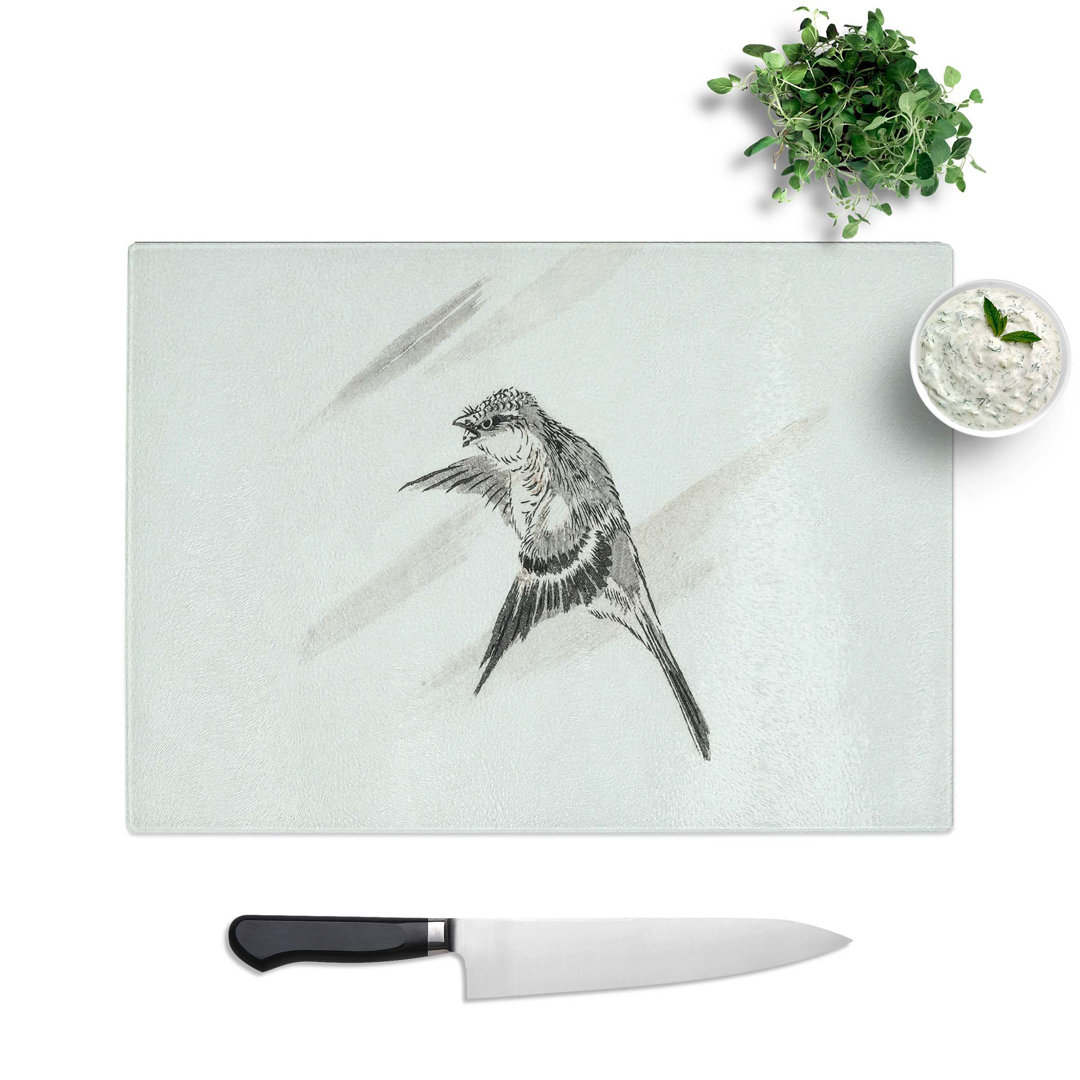 Glass Japanese Cuckoo by Numata Kashu Chopping Board