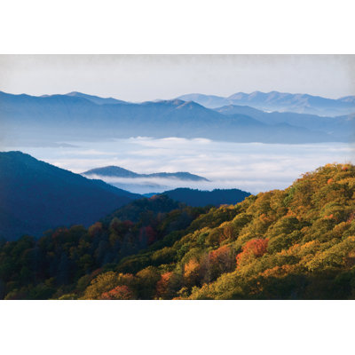 Photo Mountains Simple - Wrapped Canvas Print