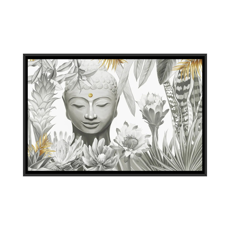 Buddha by Nettsch - Floater Frame Painting on Canvas