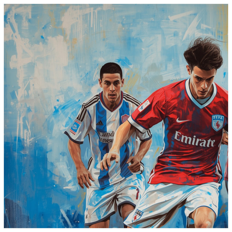 Couvertures de joueurs de soccer en action, L 60 po x H 80 po