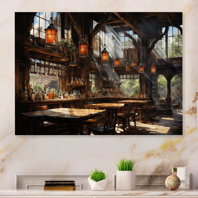 Cowboy Western Saloon  Cowboys Metal Art Print