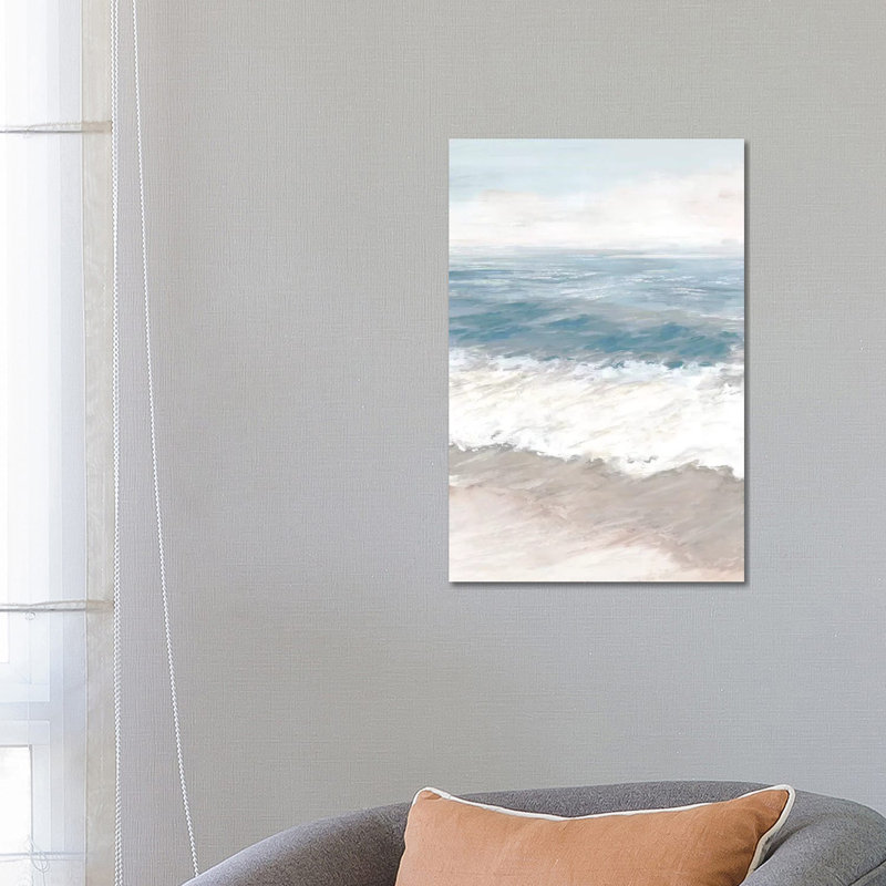 Warm Waves by Eva Watts - Painting on Canvas, 66.04cm H x 45.72cm W x 1.91cm D, Wrapped Canvas