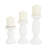 Mango Wood Turned Style Pillar Decorative Candle Holder Set-1229191458-1229191457