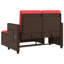 Banc de patio inclinable avec coussins vidaXL-99049279