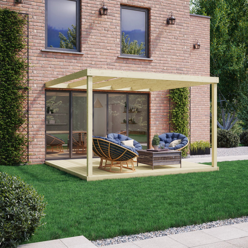 Latray Pergola, Light Green, 270cm H x 300cm W x 300cm D