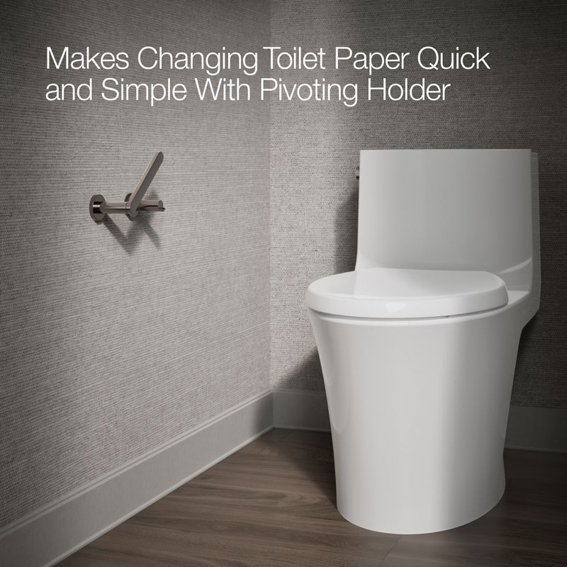 Wall Mount Toilet Paper Holder, Vibrant Titanium