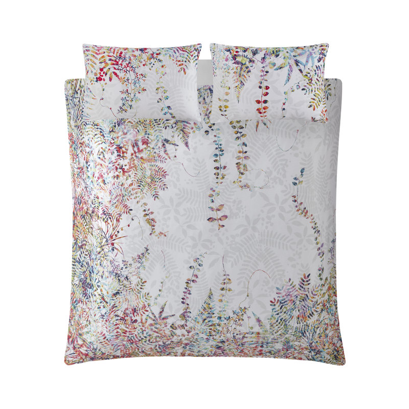 Cascading Kaleidoscope Rainbow 220 TC Duvet Cover Set, Single - 1 Standard Pillowcase