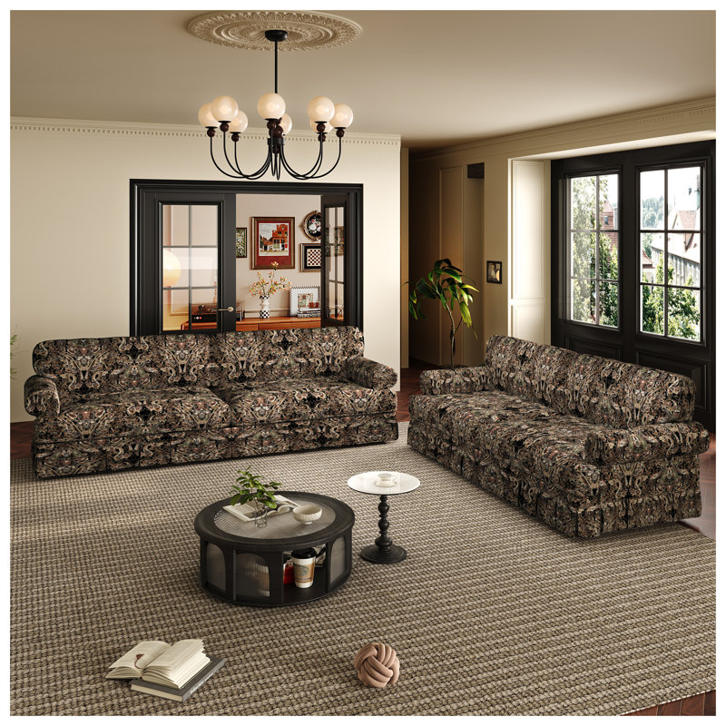 Canapé en tissu 93,7 po 93,7 po, Taupe