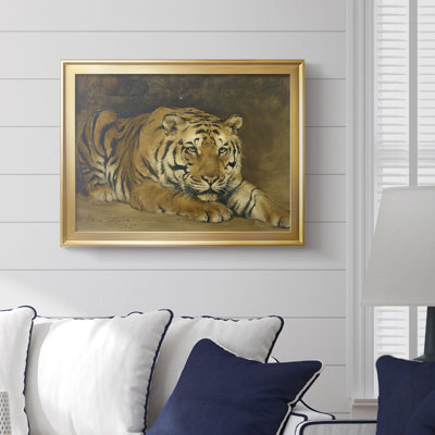 A Tiger-John Collier-Framed Gallery Wrapped Canvas-1885