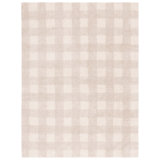 Tapis beige en coton tissé à plat à la main Barclay
