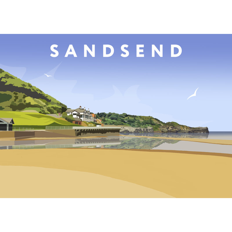 Sandsend 5 by Richard O'Neil - Print, 30 cm H x 40 cm W x 1 cm D, No Frame