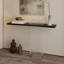 Console moderne en bois massif noir-519605968